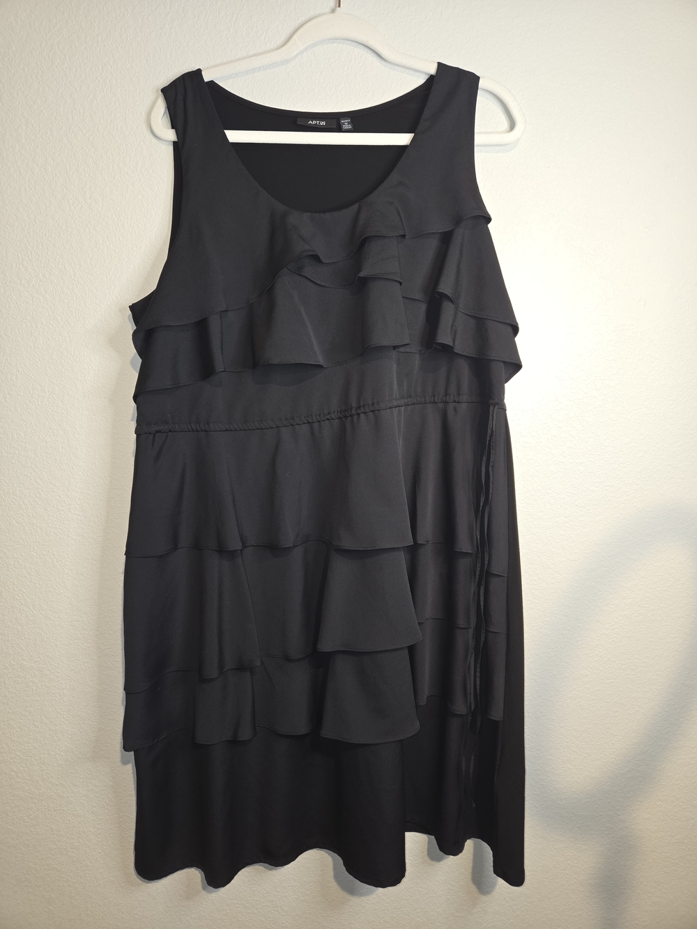 Apt. 9 Black Ruffle Tiered Sleeveless Dress